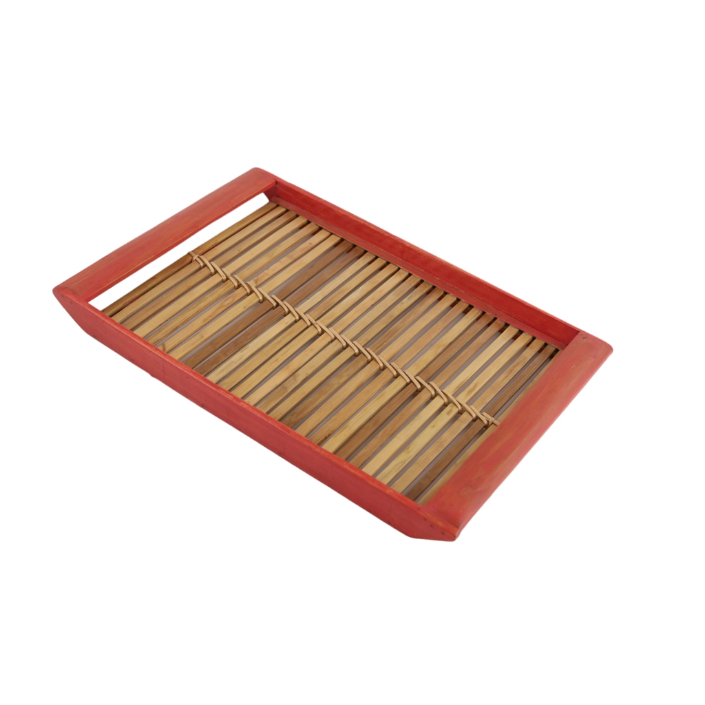 Bamboo Tray Red(medium)